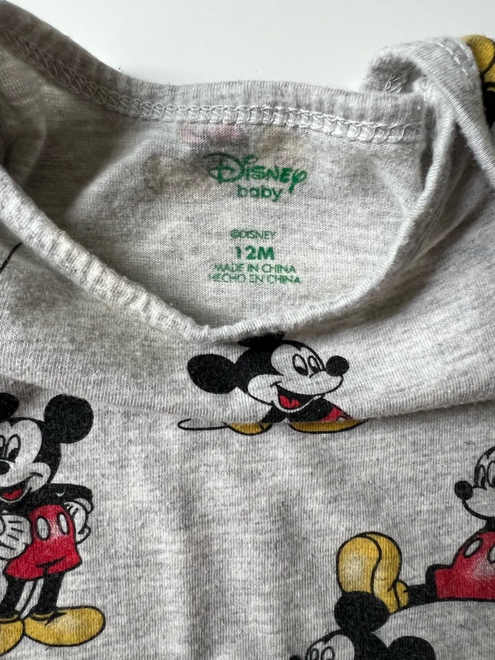 Disney Baby Mickey Mouse Romper Size 12M
